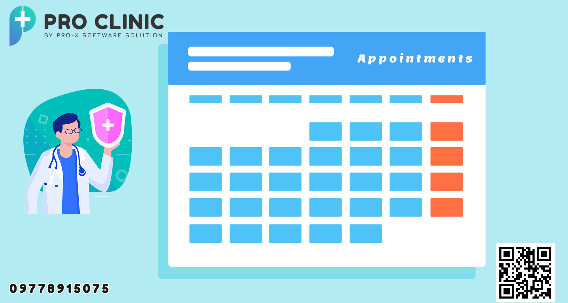 Pro Clinic တွင် ဆေးခန်းများ အတွက် Appointment/Booking ကို ထပ်တိုးပေးထားပါသည်